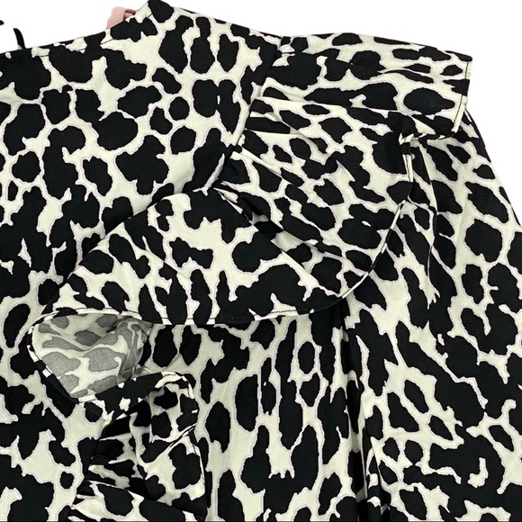 Sandy Liand for Target Women’s Leopard Print Puff Sleeve Midi Dress Size XS - Picture 12 of 14